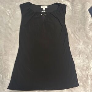 White House Black Market WHBM Black Keyhole‎ Sleeveless Tunic Women's S